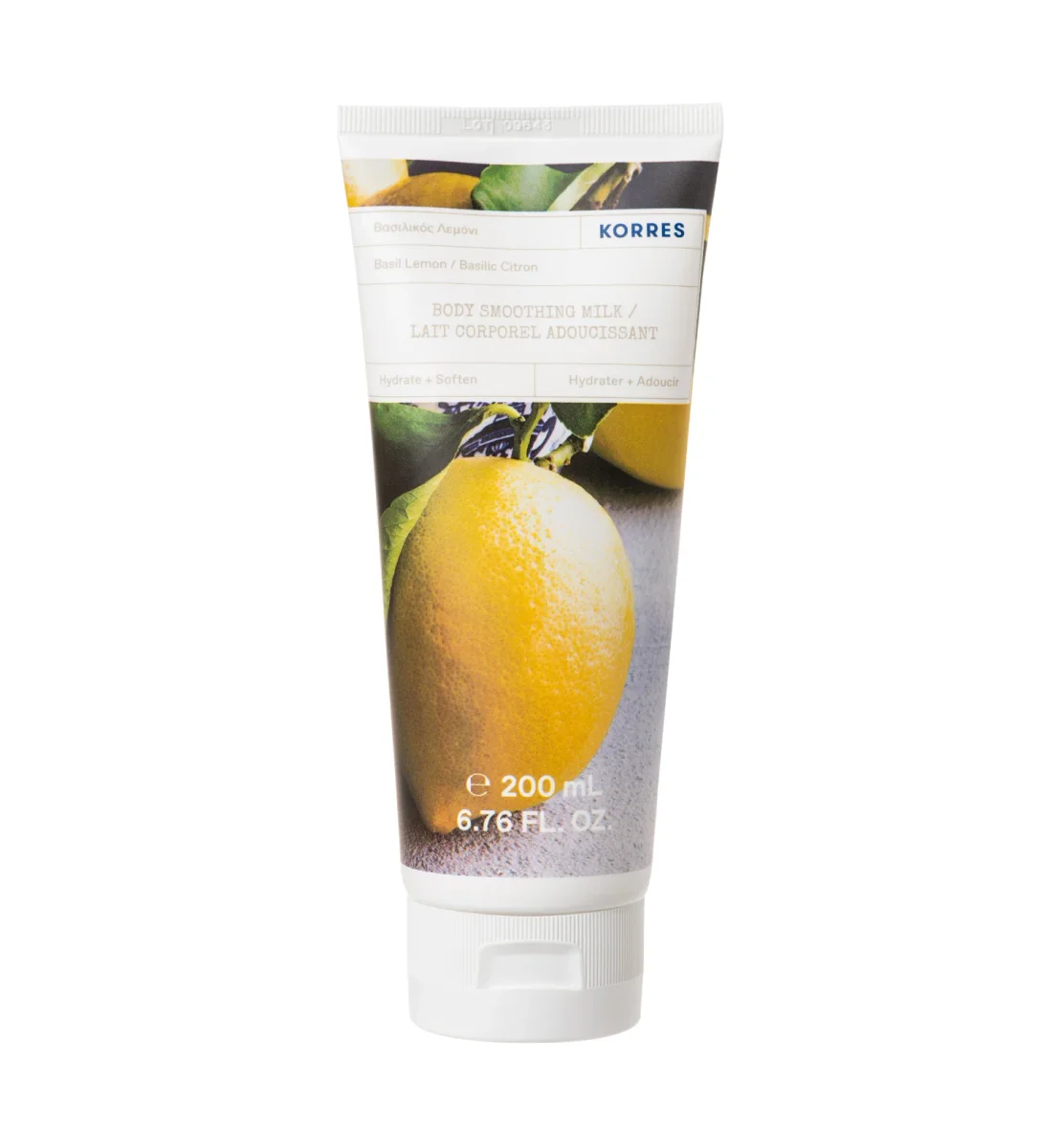Body Smoothing Milk Basil Lemon by Korres