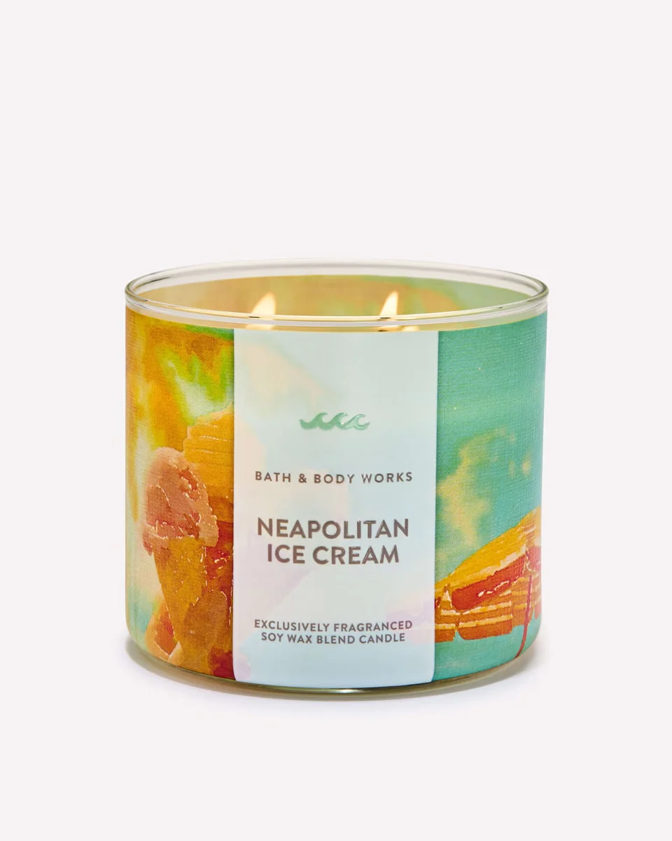 Neapolitan Ice Cream Candle by Bath & Body Works