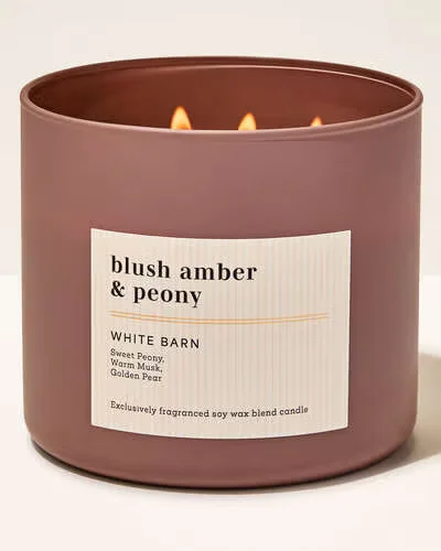 Blush Amber and Peony Candle by Bath & Body Works