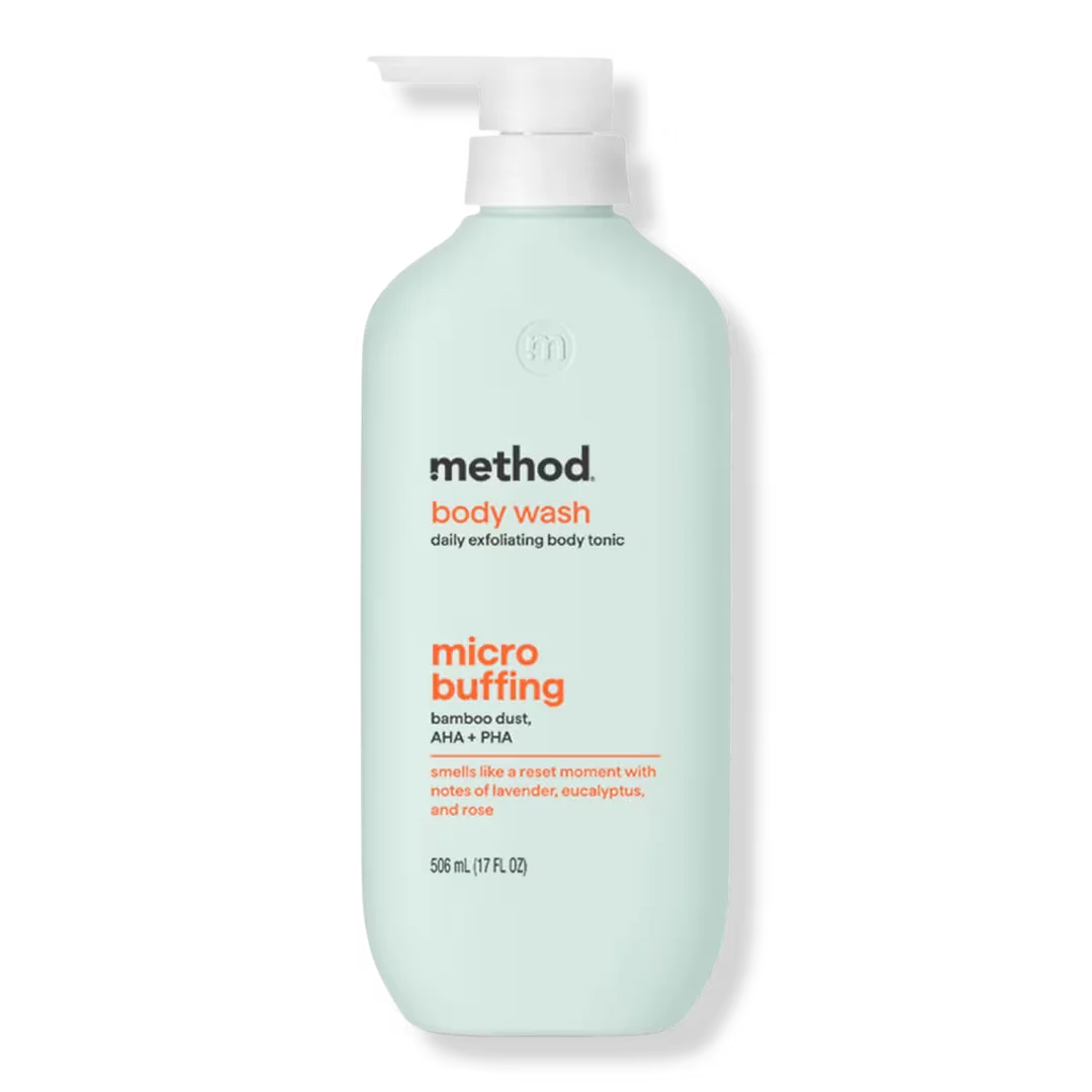 Lavender Eucalyptus Bamboo Dust Micro Buffing Body Wash Tonic by method