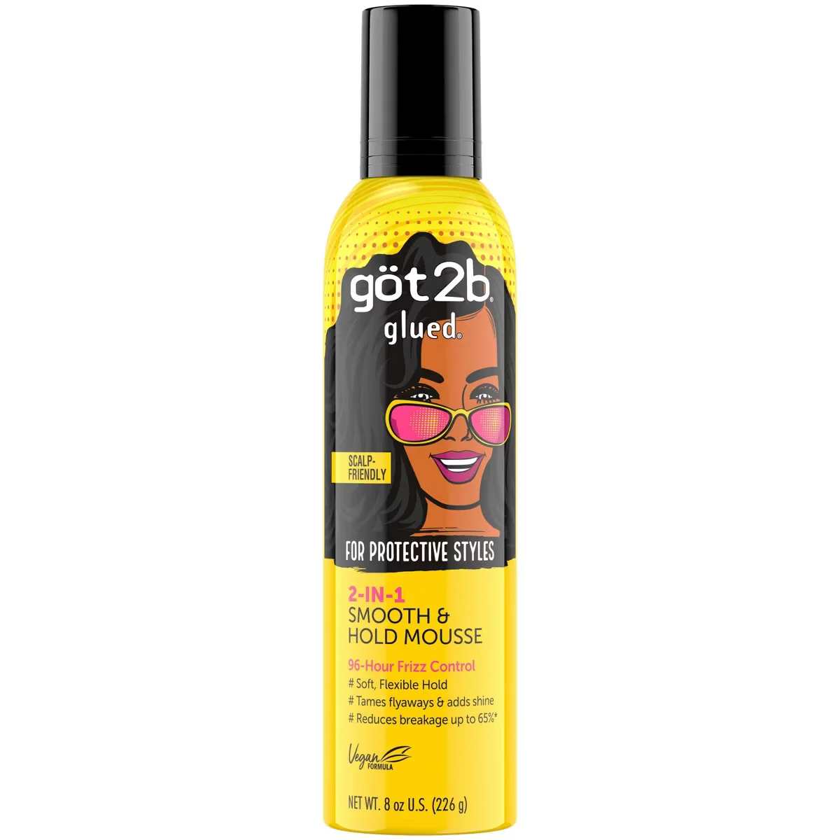 Glued Smooth & Hold Hair Mousse by got2b