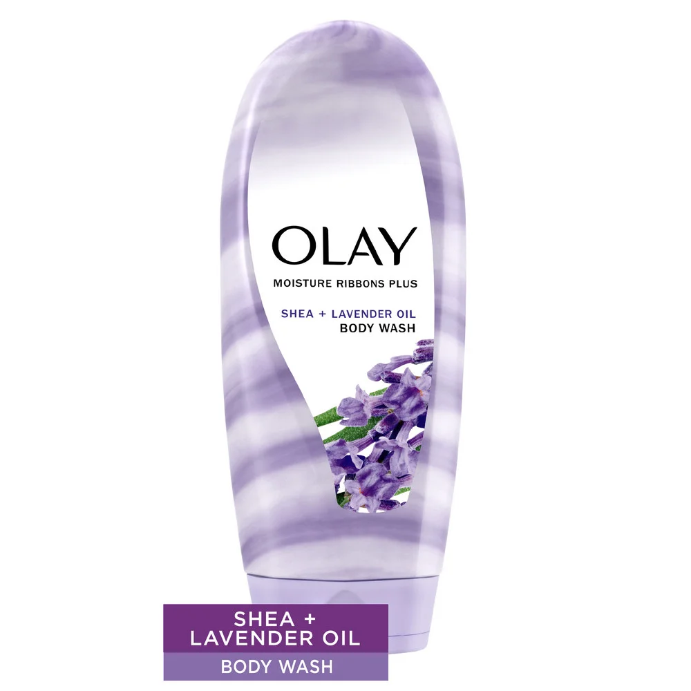 Shea + Lavender Oil Moisture Ribbons Plus Body Wash by Olay