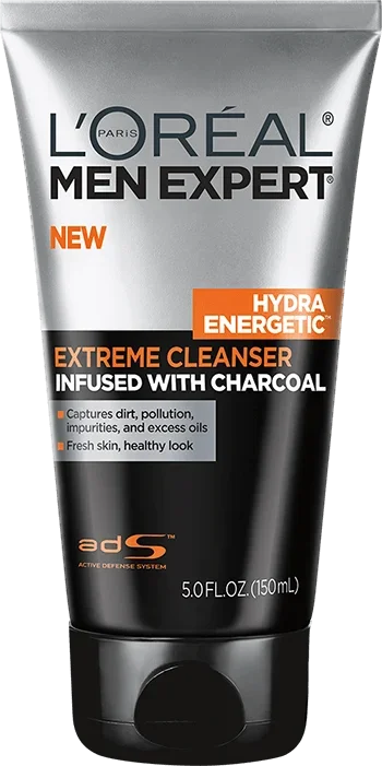Men Expert Hydra Energetic Extreme Cleanser Infused With Charcoal by L'Oréal Paris