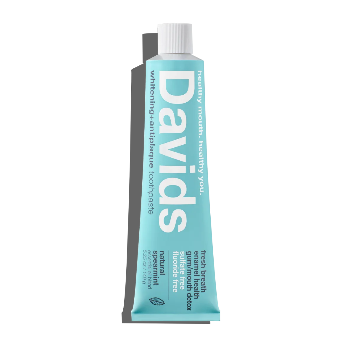 Natural Spearmint Whitening + Antiplaque Toothpaste by Davids