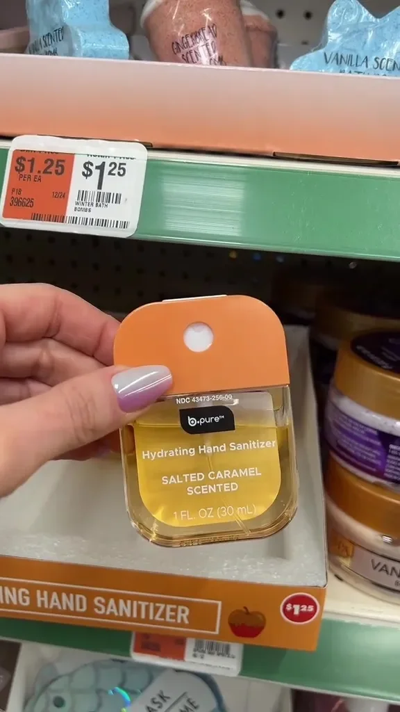 Salted Caramel Hydrating Hand Sanitizer by b pure