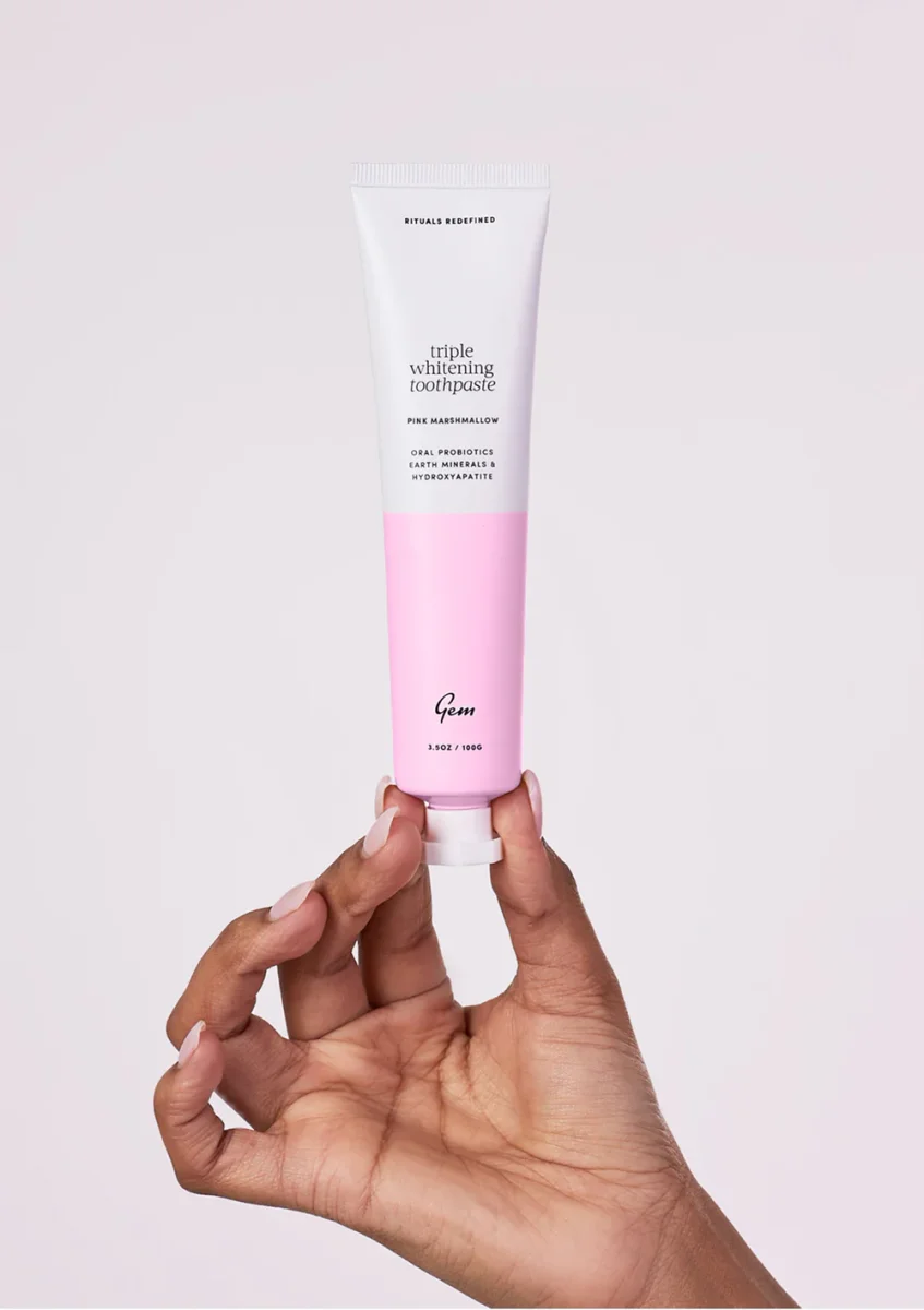 Pink Marshmallow Triple Whitening Toothpaste by Gem