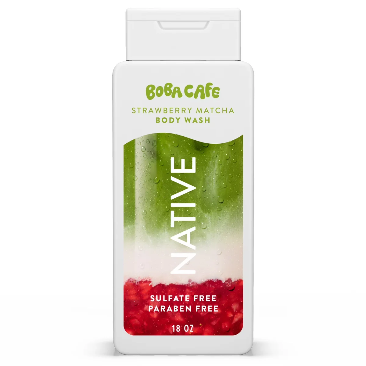 Boba Cafe Strawberry Matcha Body Wash by Native