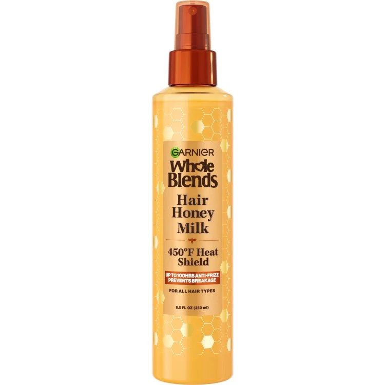 Whole Blends Hair Honey Milk 450°F Heat Shield Spray by Garnier