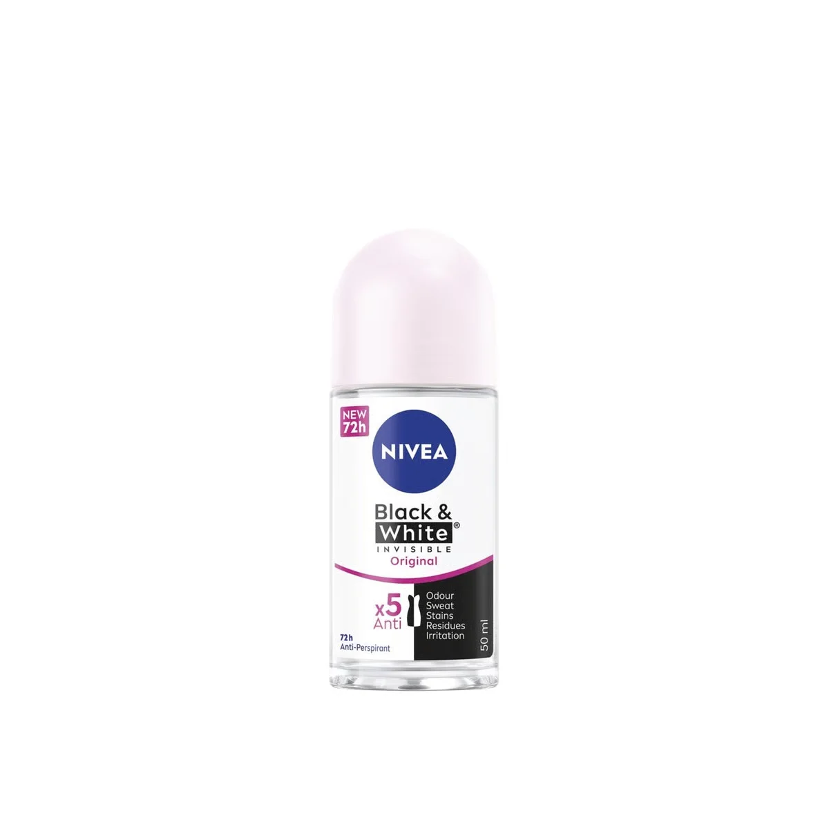 Black & White Invisible Original Roll-On Antiperspirant by NIVEA