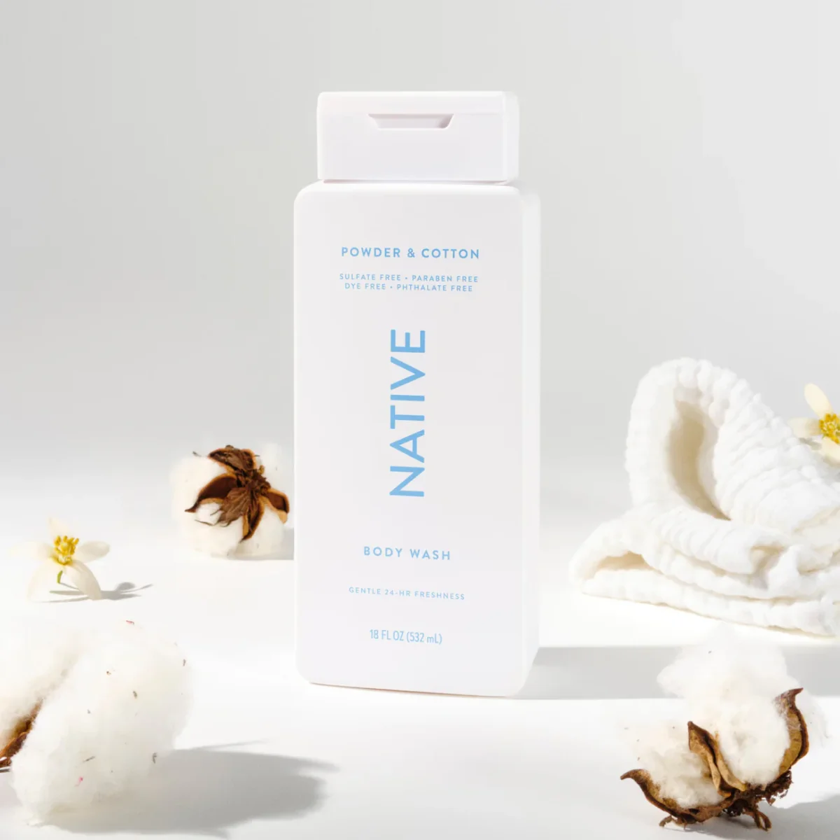 Powder & Cotton Body Wash by Native