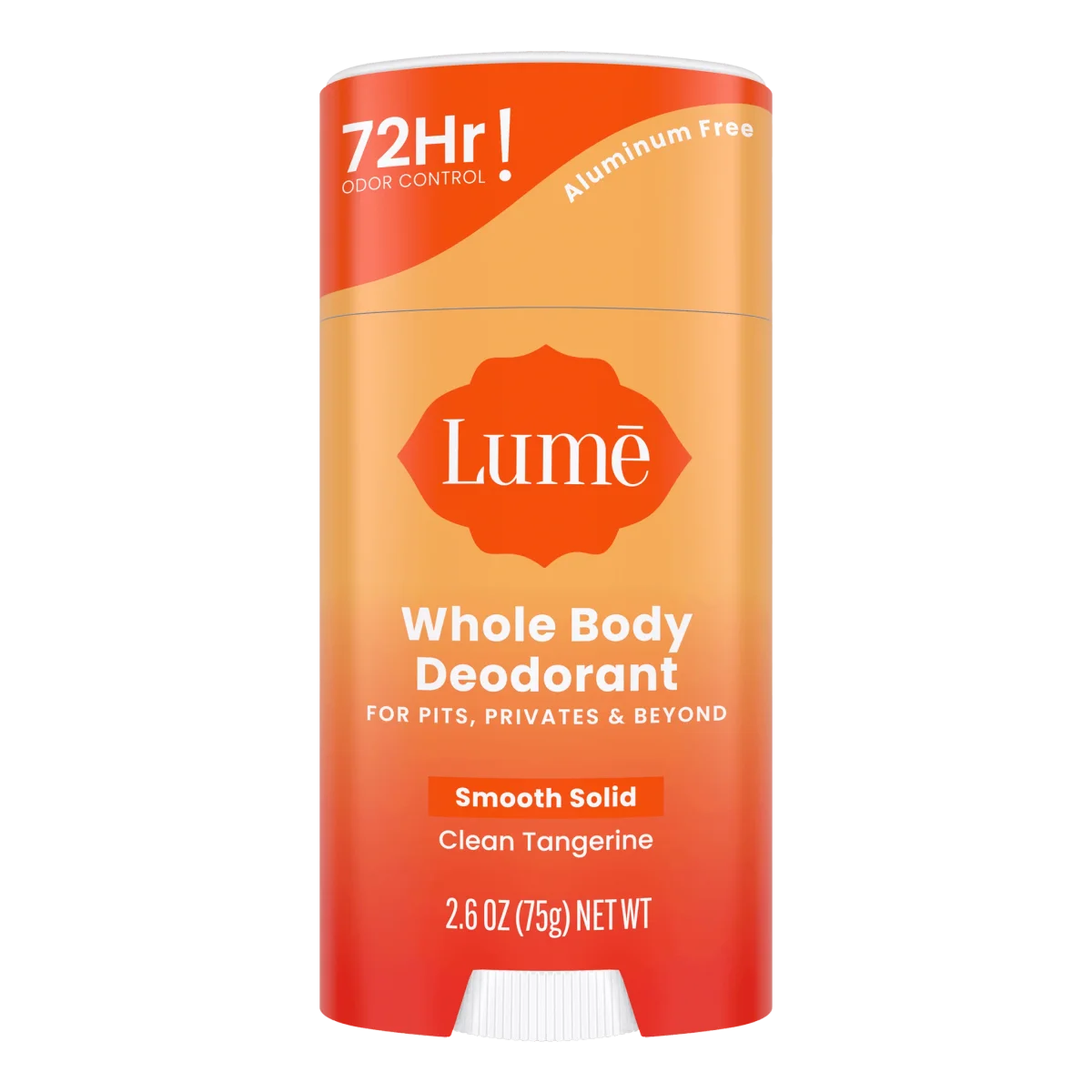 Clean Tangerine Whole Body Smooth Solid Deodorant by Lume