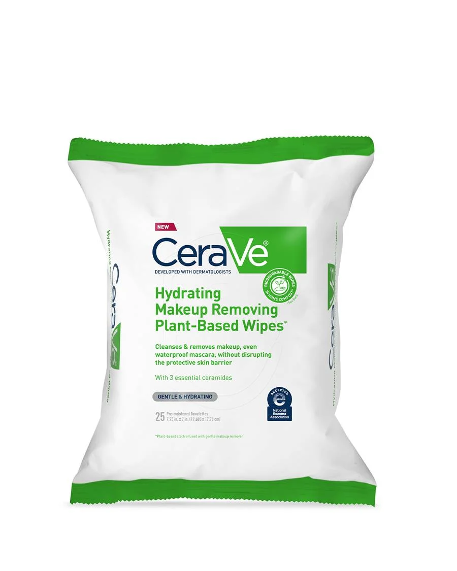 Hydrating Makeup Removing Plant-Based Wipes by CeraVe