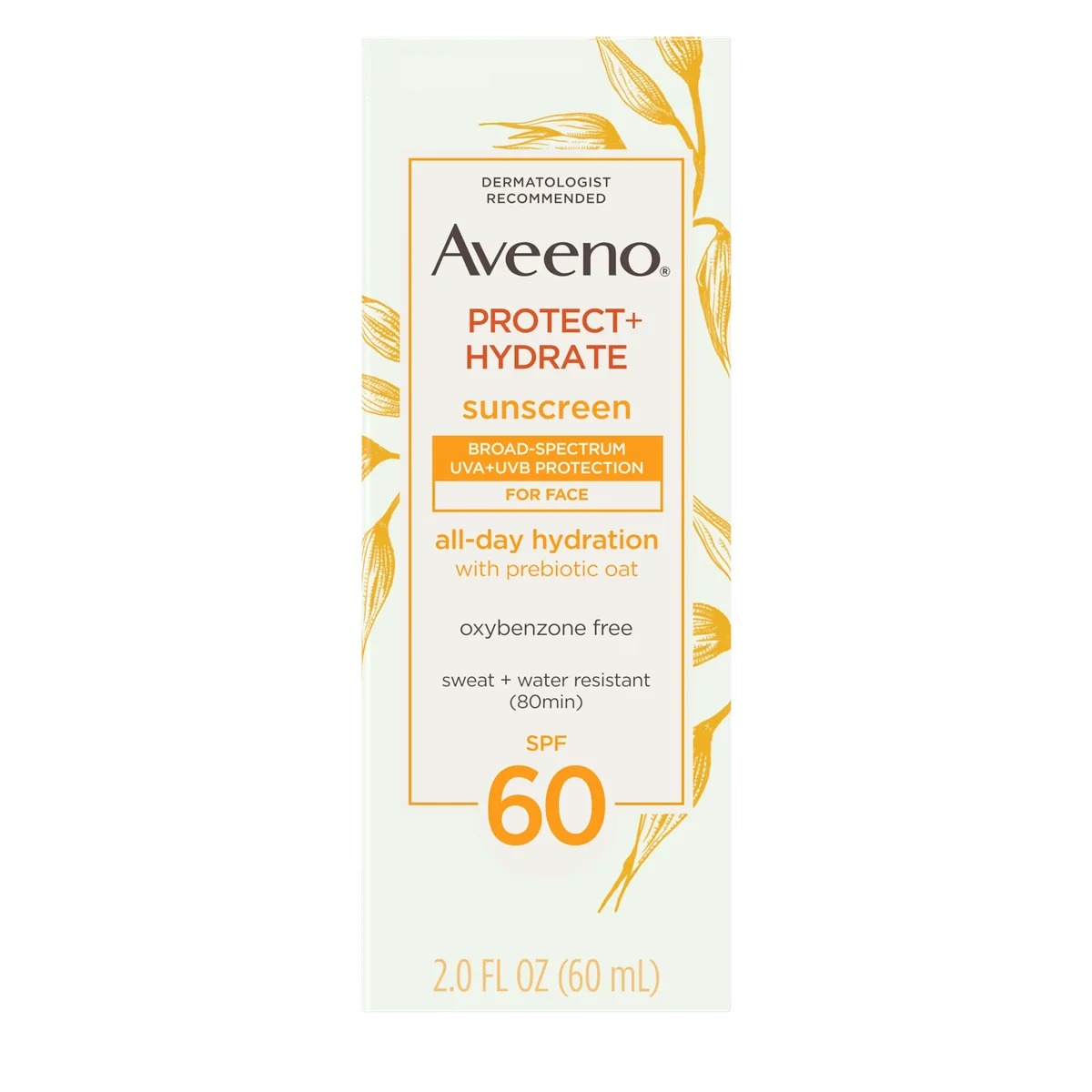 Protect + Hydrate Sunscreen Broad Spectrum Face Lotion SPF 60 by Aveeno