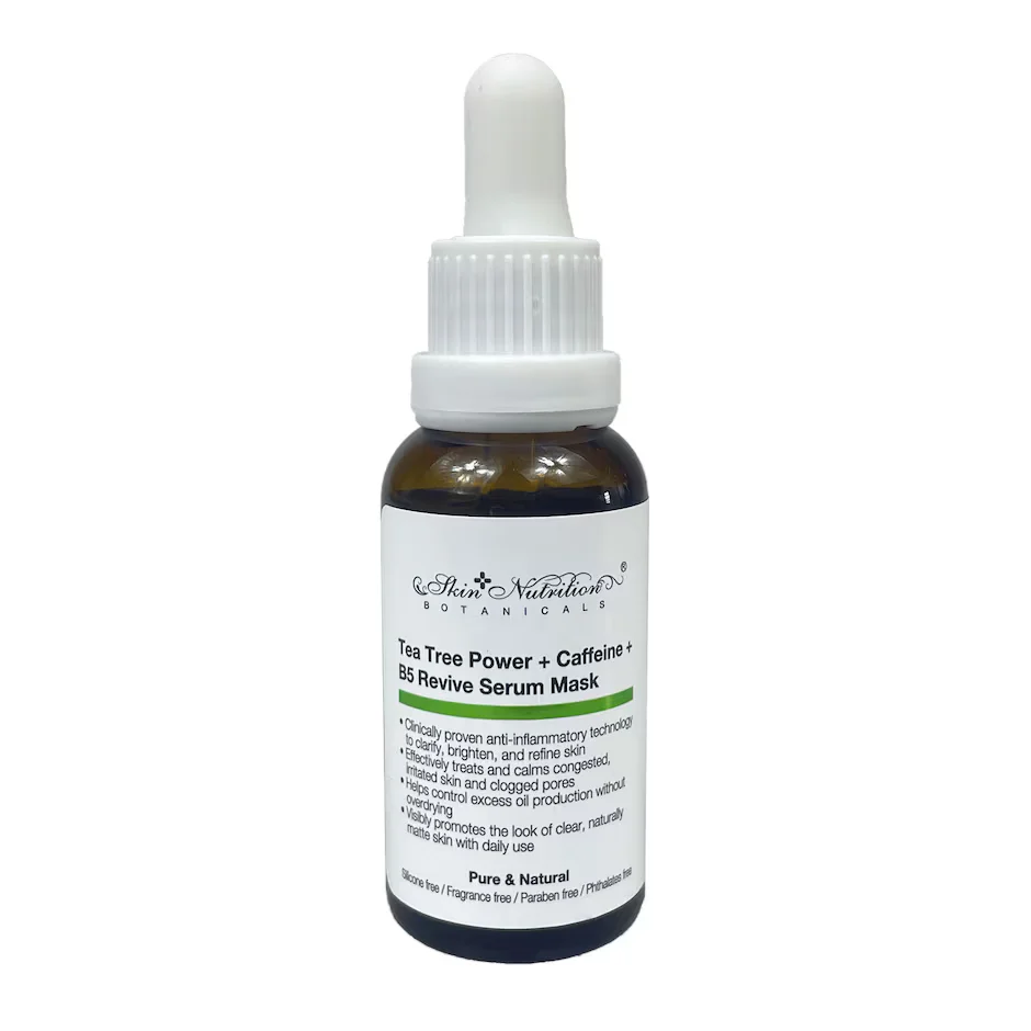 Tea Tree Power + Caffeine + B5 Revive Serum Mask by Skin Nutrition Botanicals