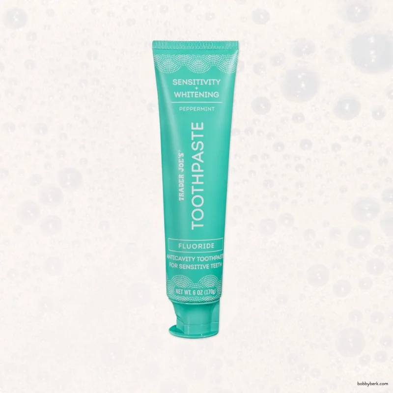 Sensitivity + Whitening Peppermint Fluoride Toothpaste by Trader Joe's