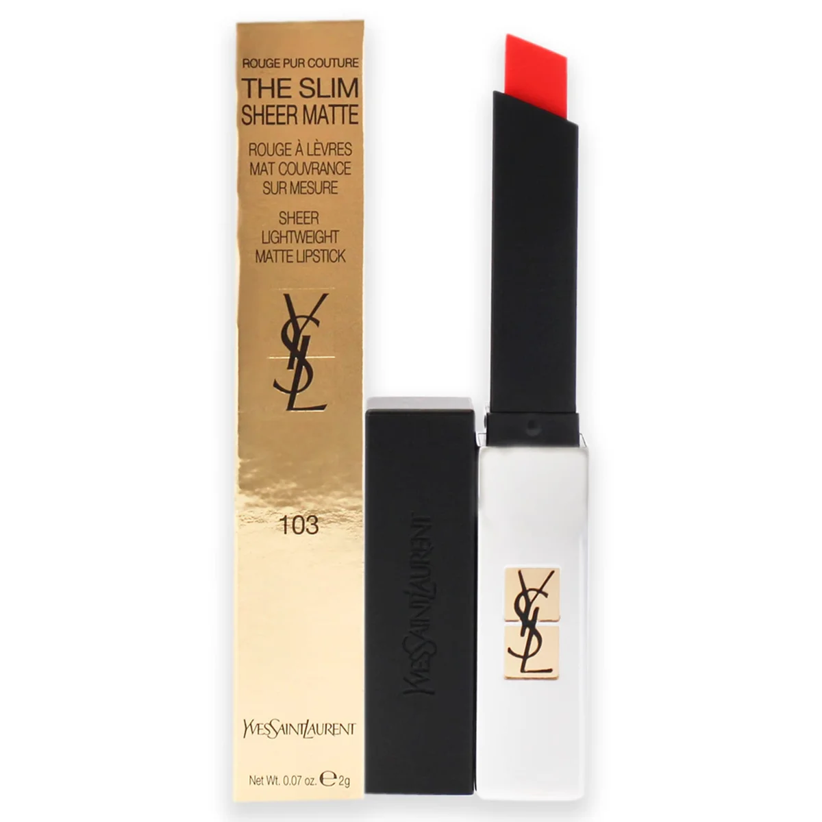The Slim Sheer Matte Lipstick by YSL Beauty