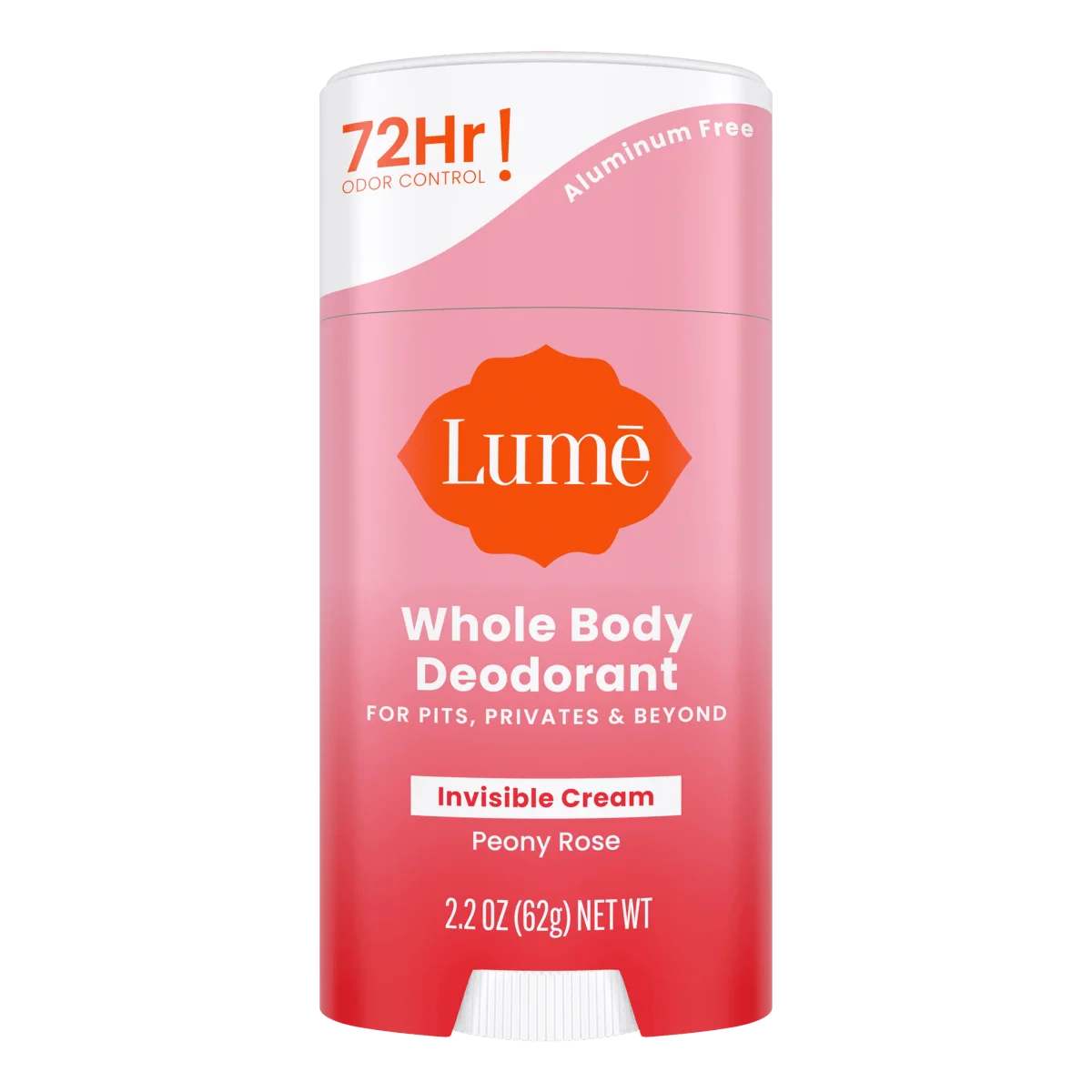 Peony Rose All Over Cream Stick Deodorant by Lume