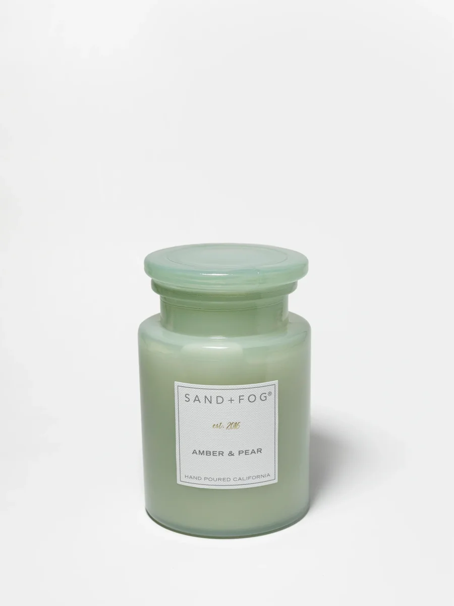 Amber & Pear Candle by Sand + Fog