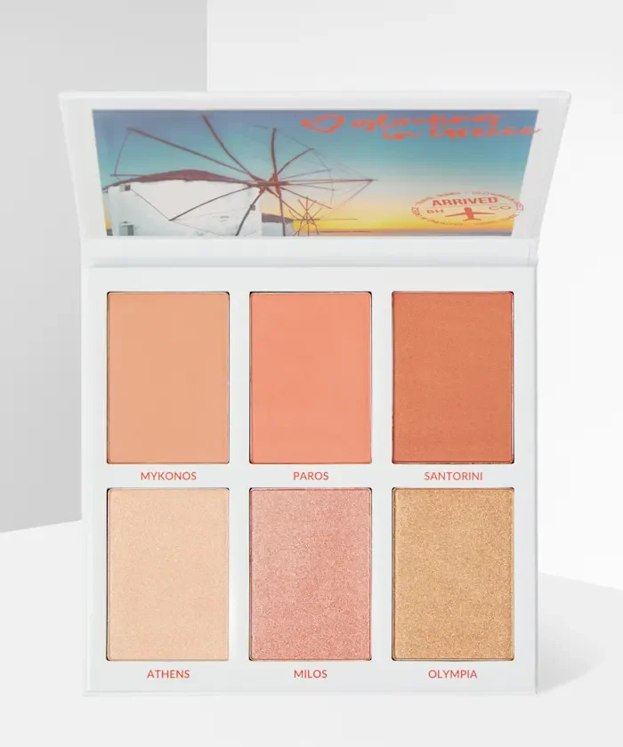 Glowing in Greece Blush & Highlighter Palette by BH Cosmetics