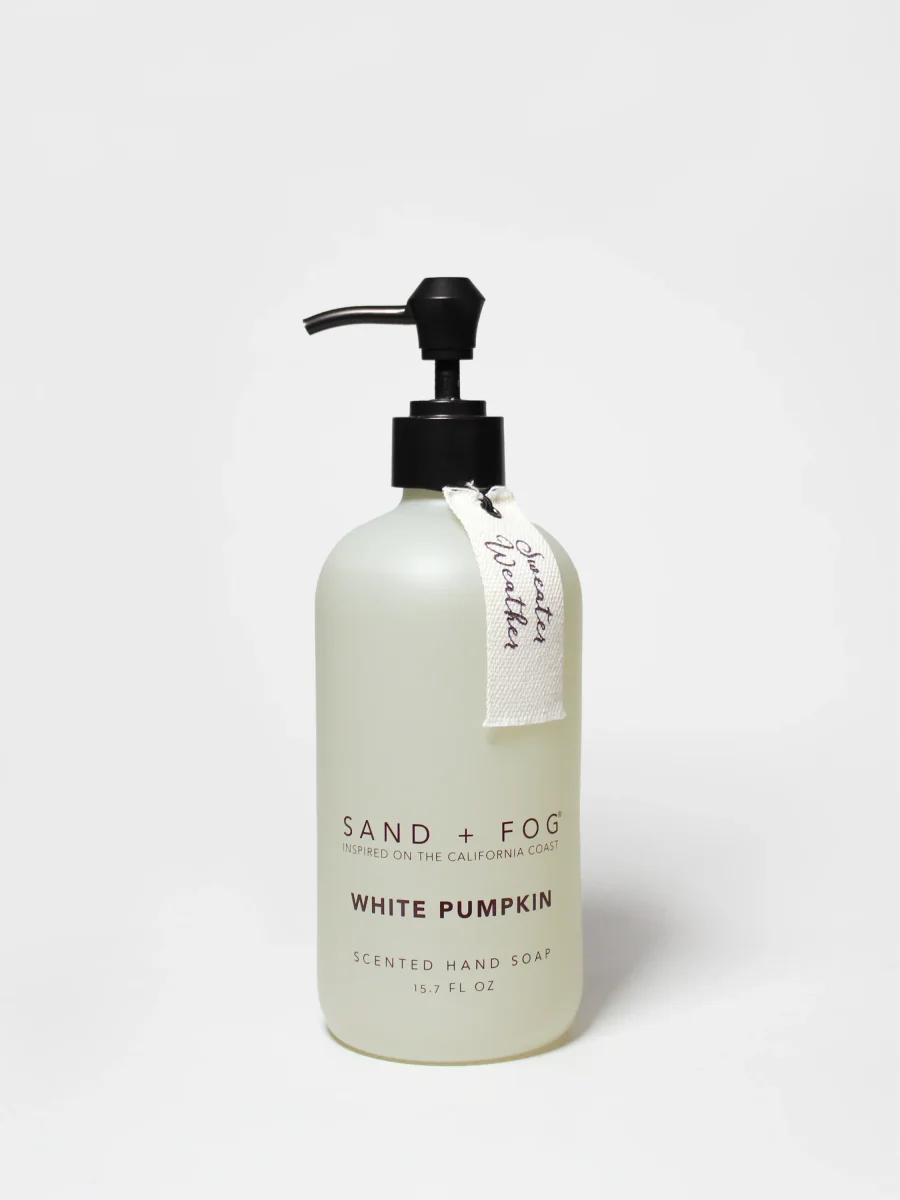 White Pumpkin Liquid Hand Soap by Sand + Fog