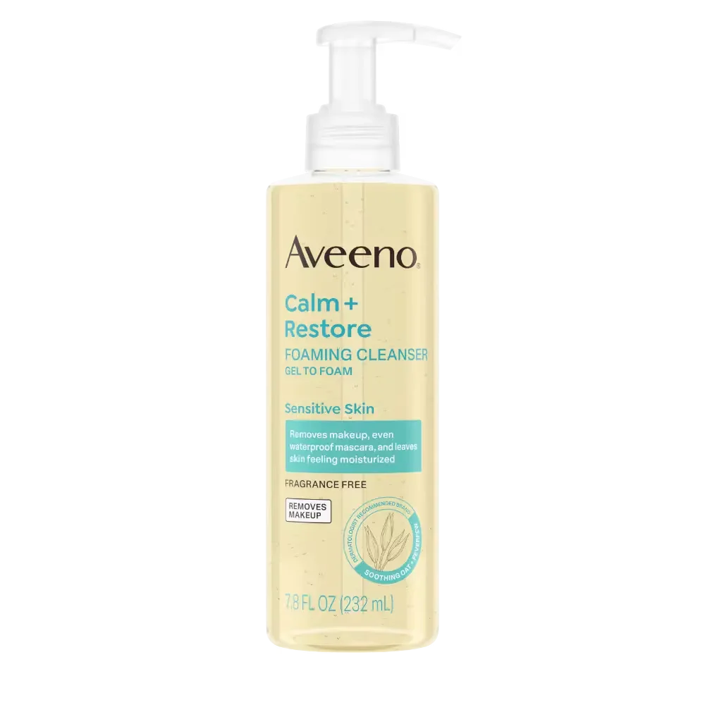 Calm + Restore Gentle Foaming Makeup Removing Cleanser by Aveeno
