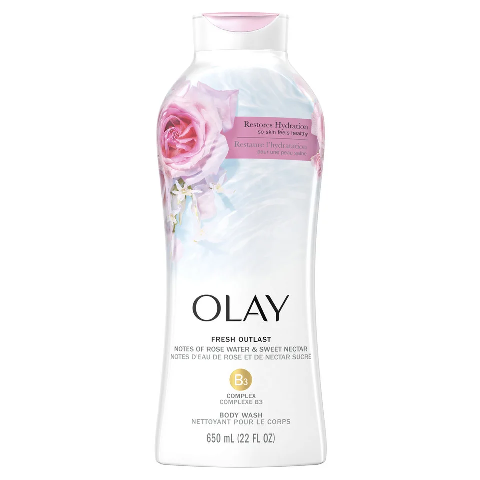 Rose Water & Sweet Nectar Fresh Outlast Body Wash by Olay