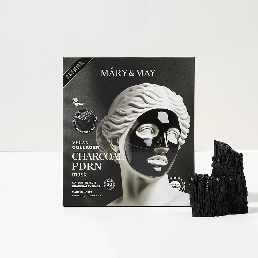 Vegan Collagen Charcoal PDRN Mask by Mary & May