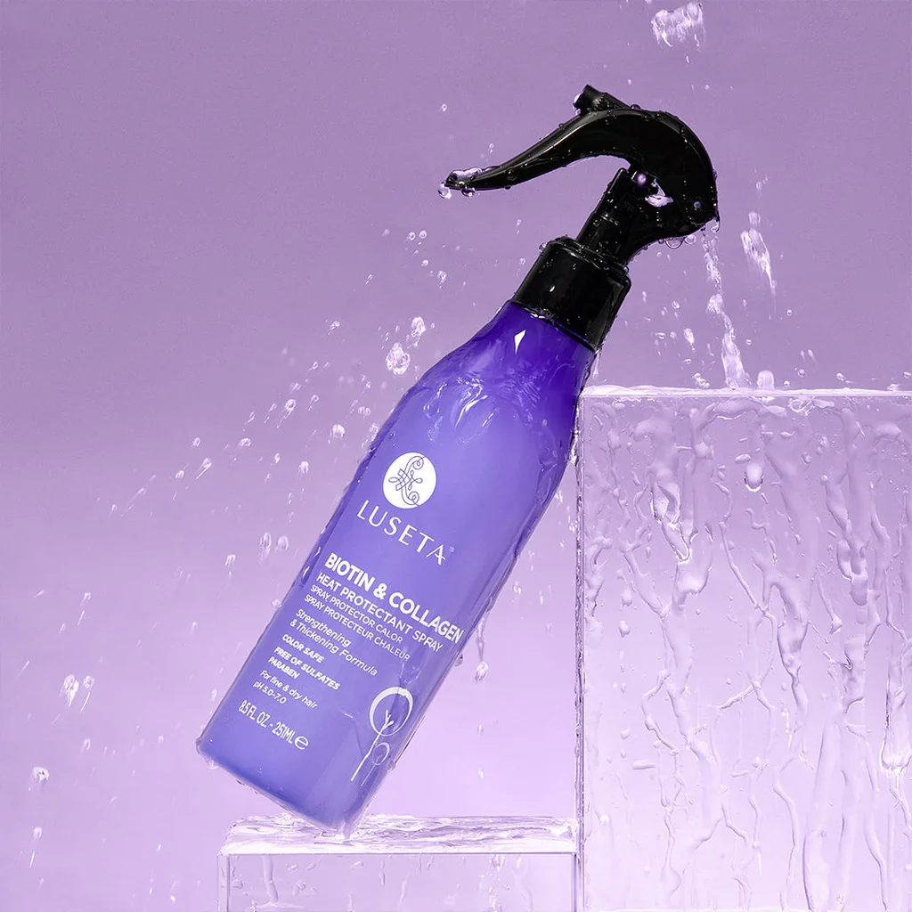 Biotin & Collagen Heat Protectant Spray by Luseta Beauty