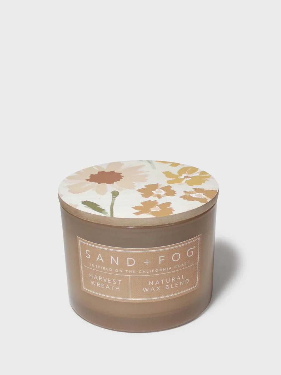 Harvest Wreath Candle by Sand + Fog