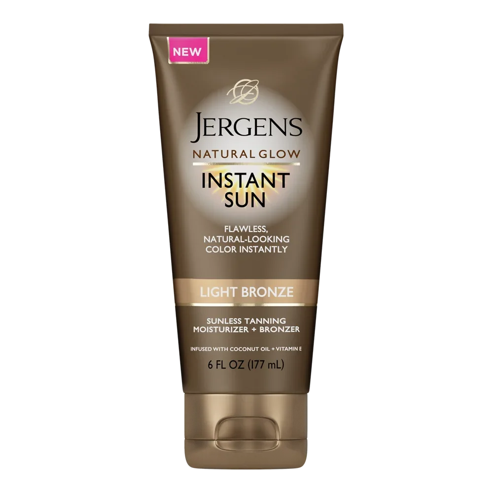 Natural Glow Instant Sun Sunless Tanning Moisturizer + Bronzer by Jergens