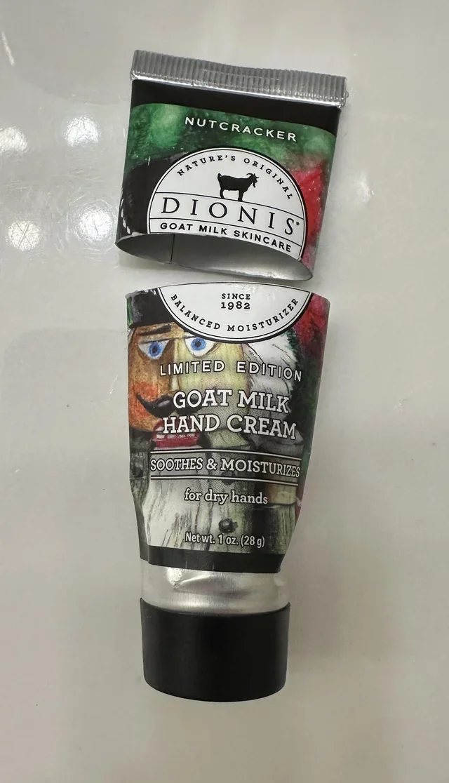 Nutcracker Goat Milk Hand Cream by Dionis