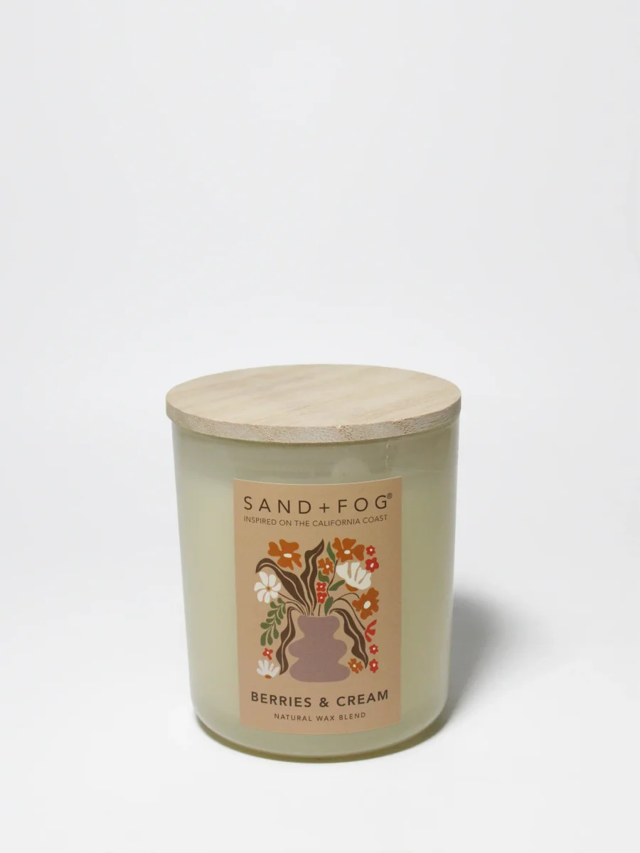 Berries & Cream Candle by Sand + Fog