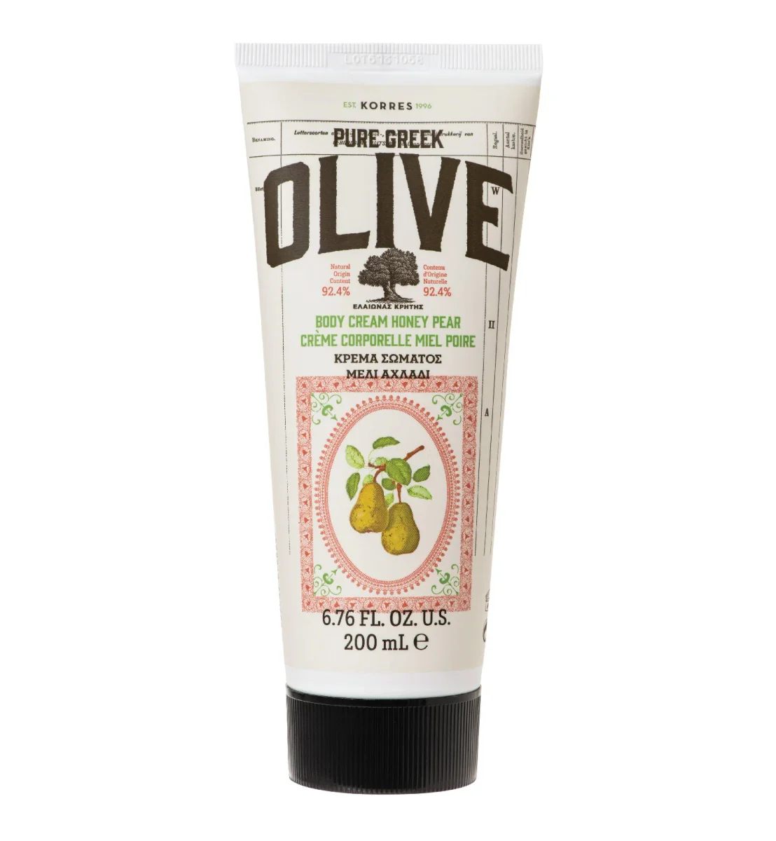 Pure Greek Olive Body Cream Honey Pear by Korres