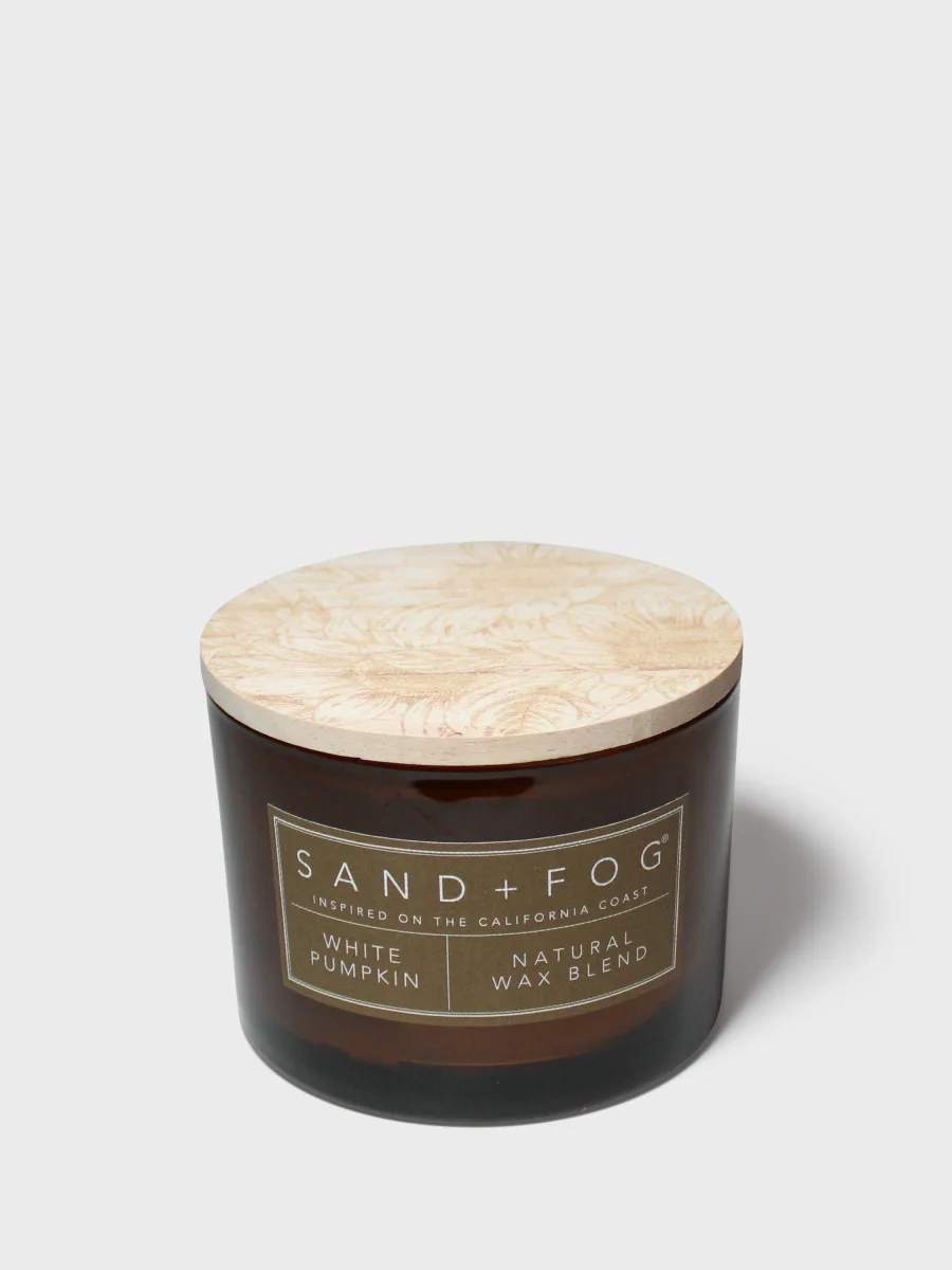 White Pumpkin Candle by Sand + Fog