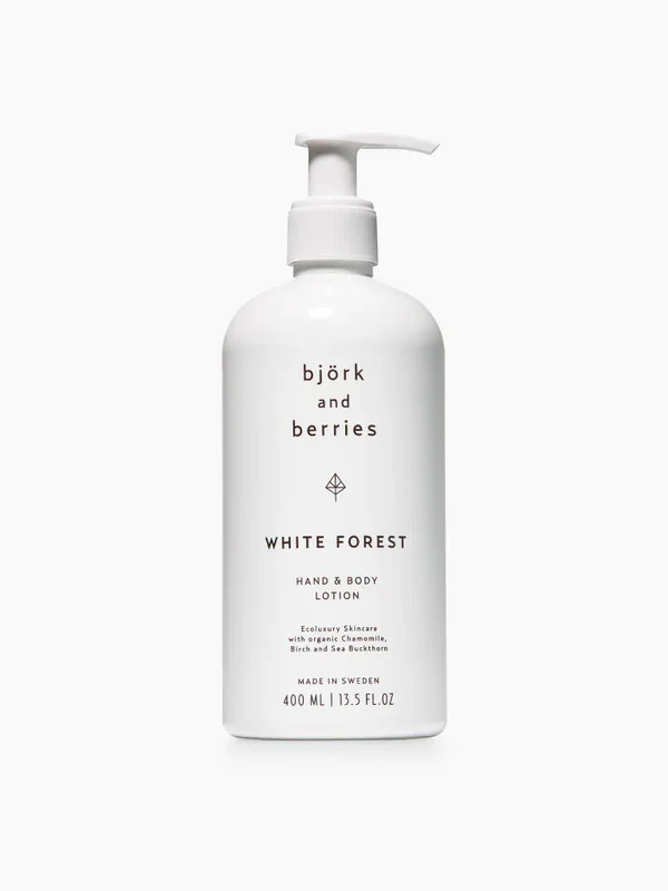 White Forest Hand & Body Lotion by Björk and Berries