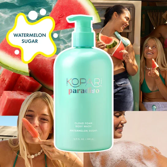 Watermelon Sugar Cloud Foam Body Wash by Kopari Beauty