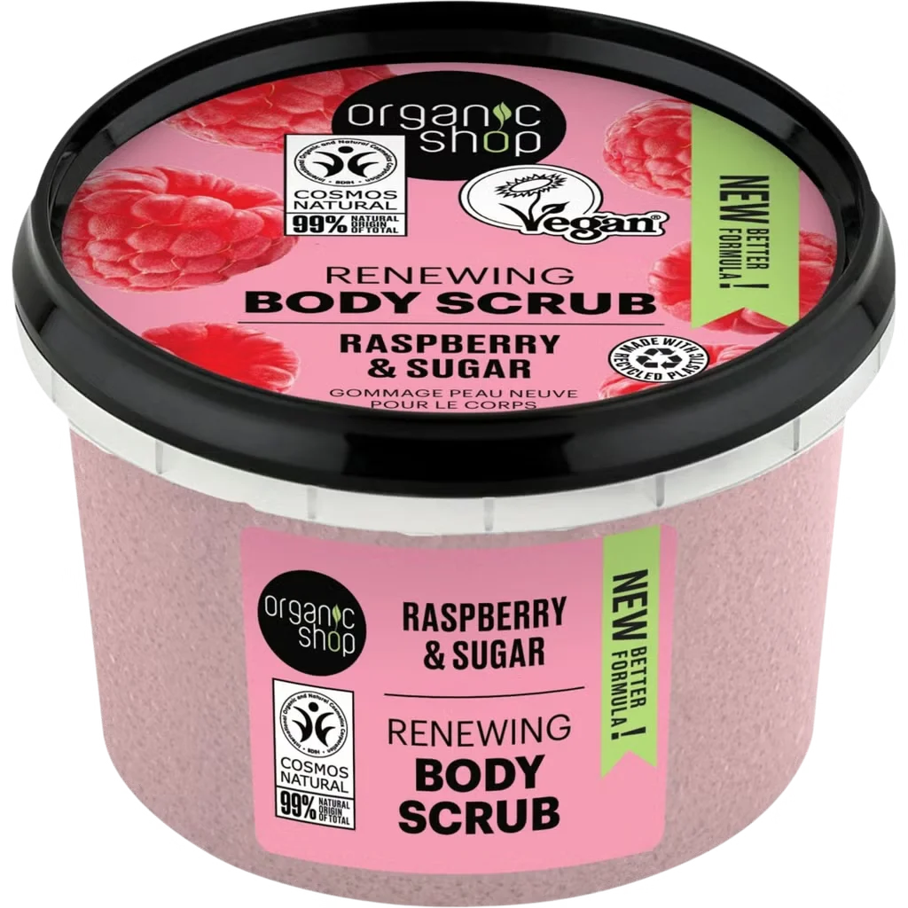 Renewing Raspberry & Sugar Body Scrub by Organic Shop