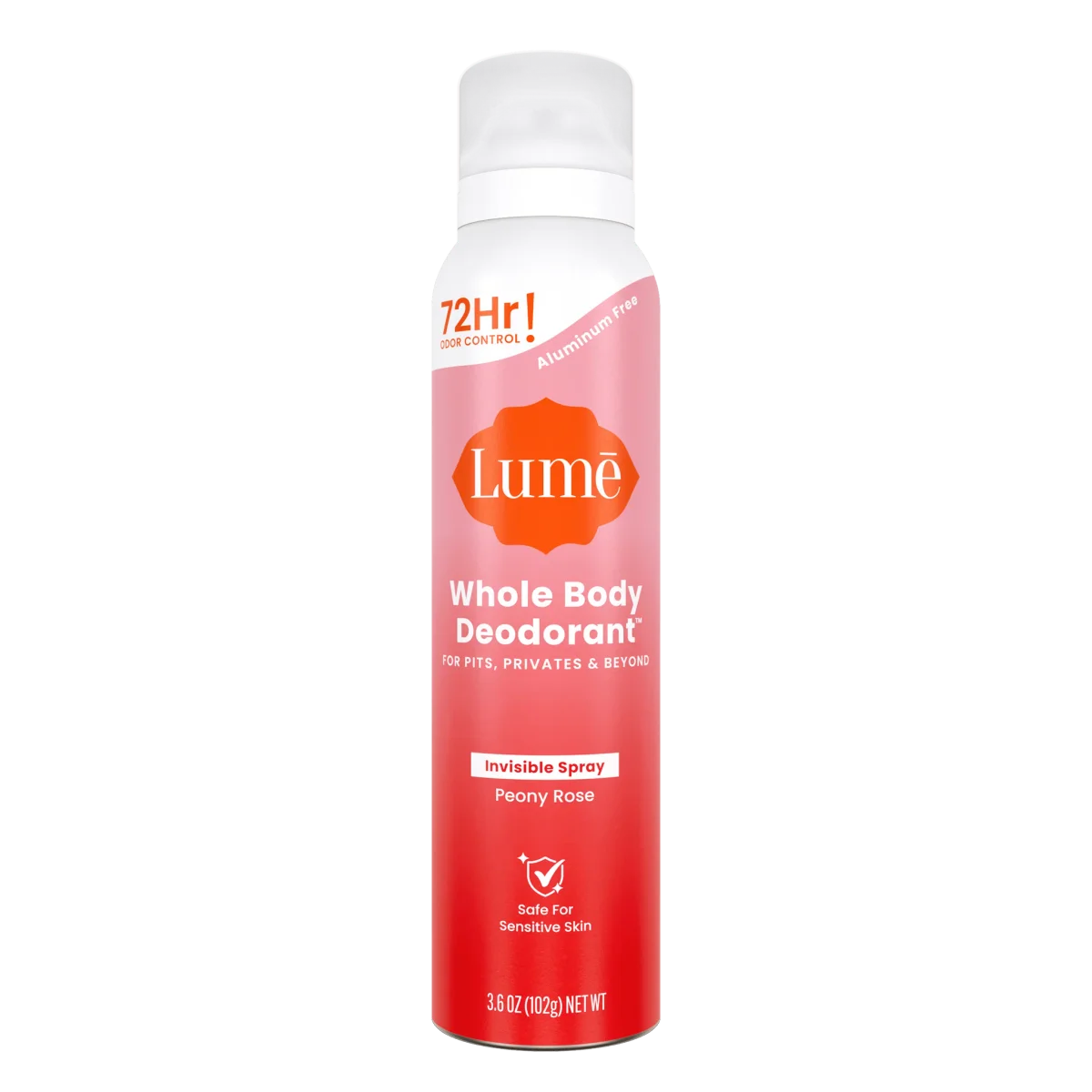 Peony Rose Whole Body Spray Deodorant by Lume