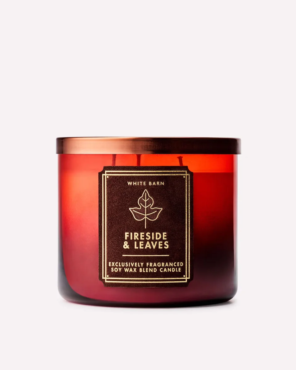 Fireside & Leaves Candle by Bath & Body Works