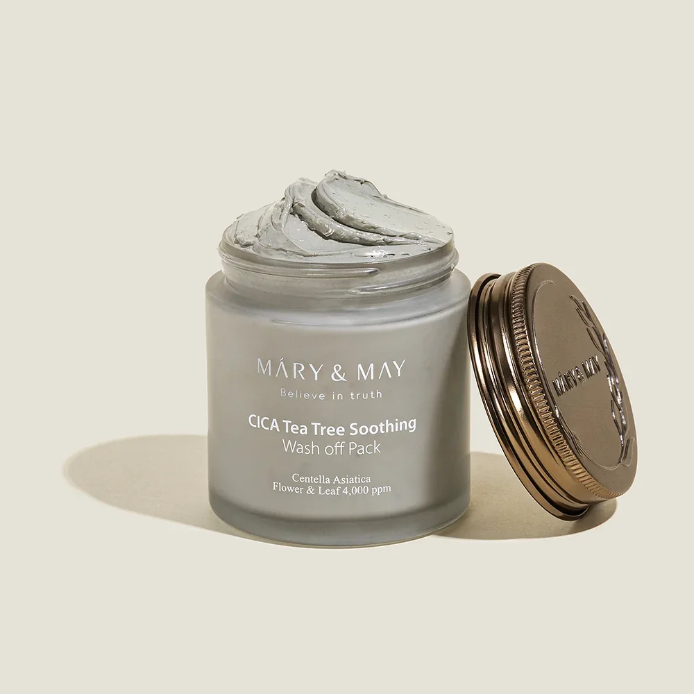 Vegan CICA TeaTree Soothing Wash Off Pack by Mary & May