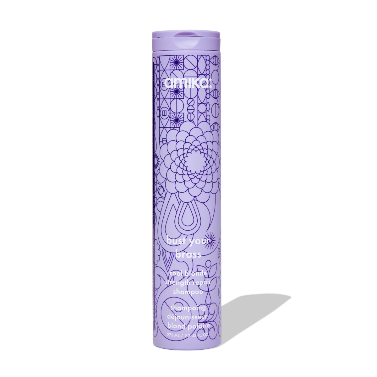 Bust Your Brass Cool Blonde Strength Repair Shampoo by amika