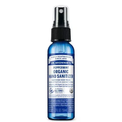 Peppermint Organic Hand Sanitizer Spray by Dr. Bronner's