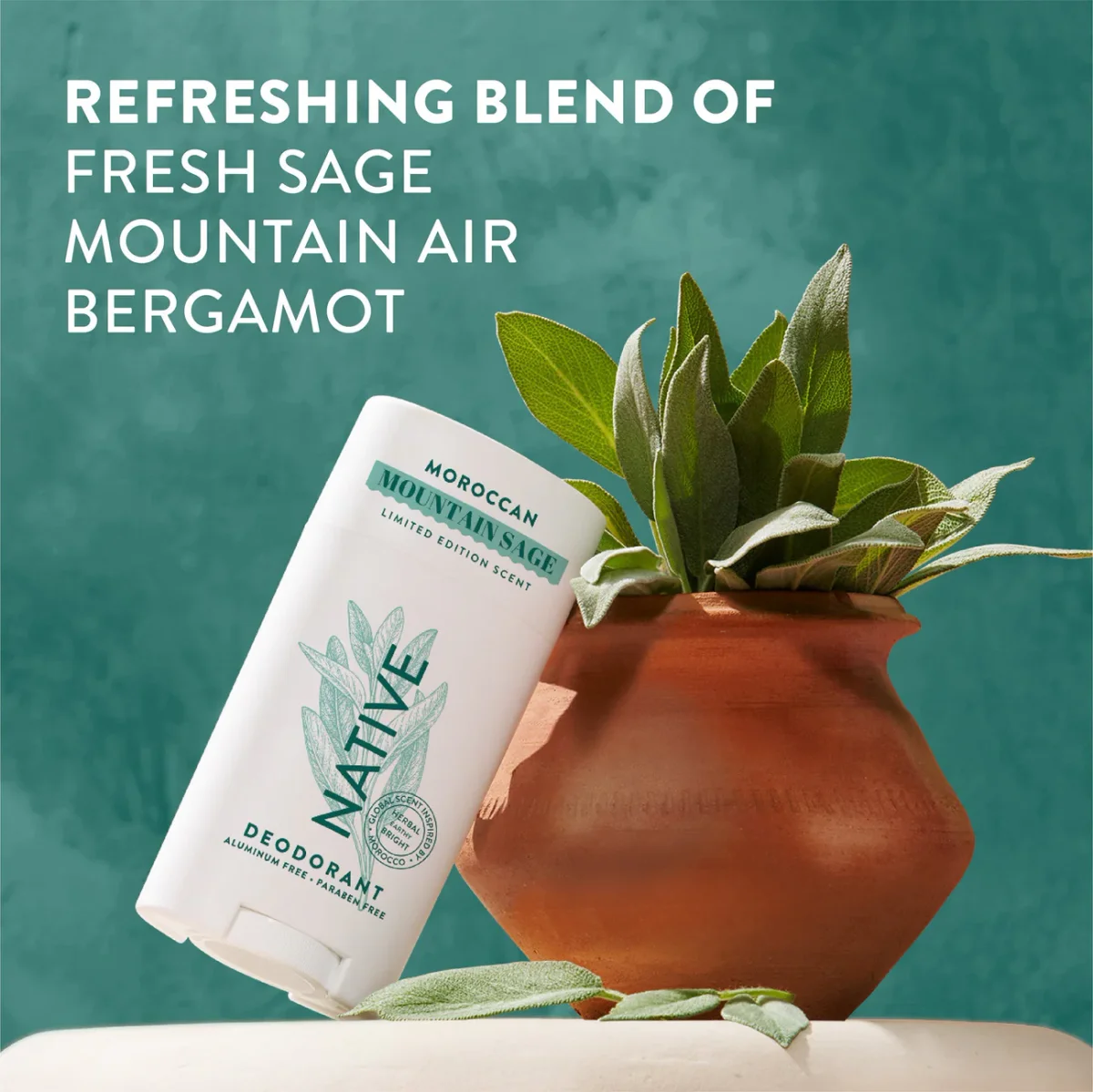 Moroccan Mountain Sage Deodorant Stick by Native