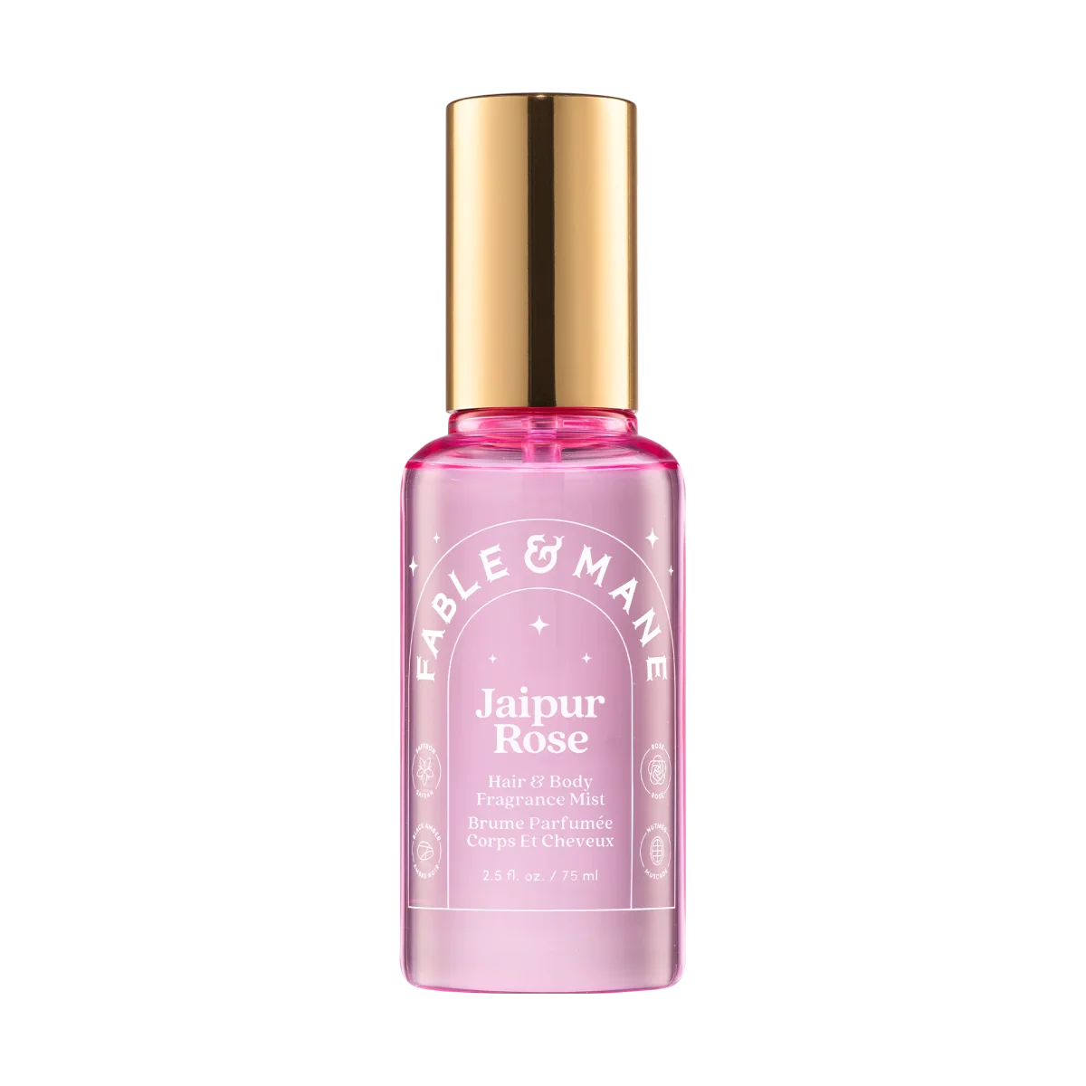 Jaipur Rose Hair & Body Fragrance Mist by Fable & Mane
