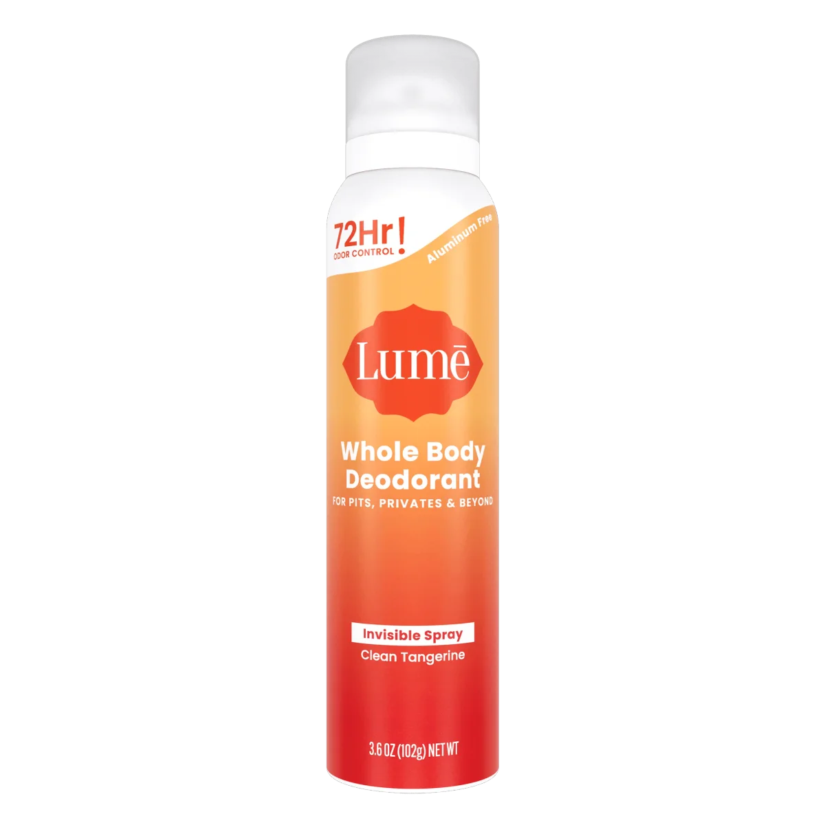 Clean Tangerine Whole Body Spray Deodorant by Lume