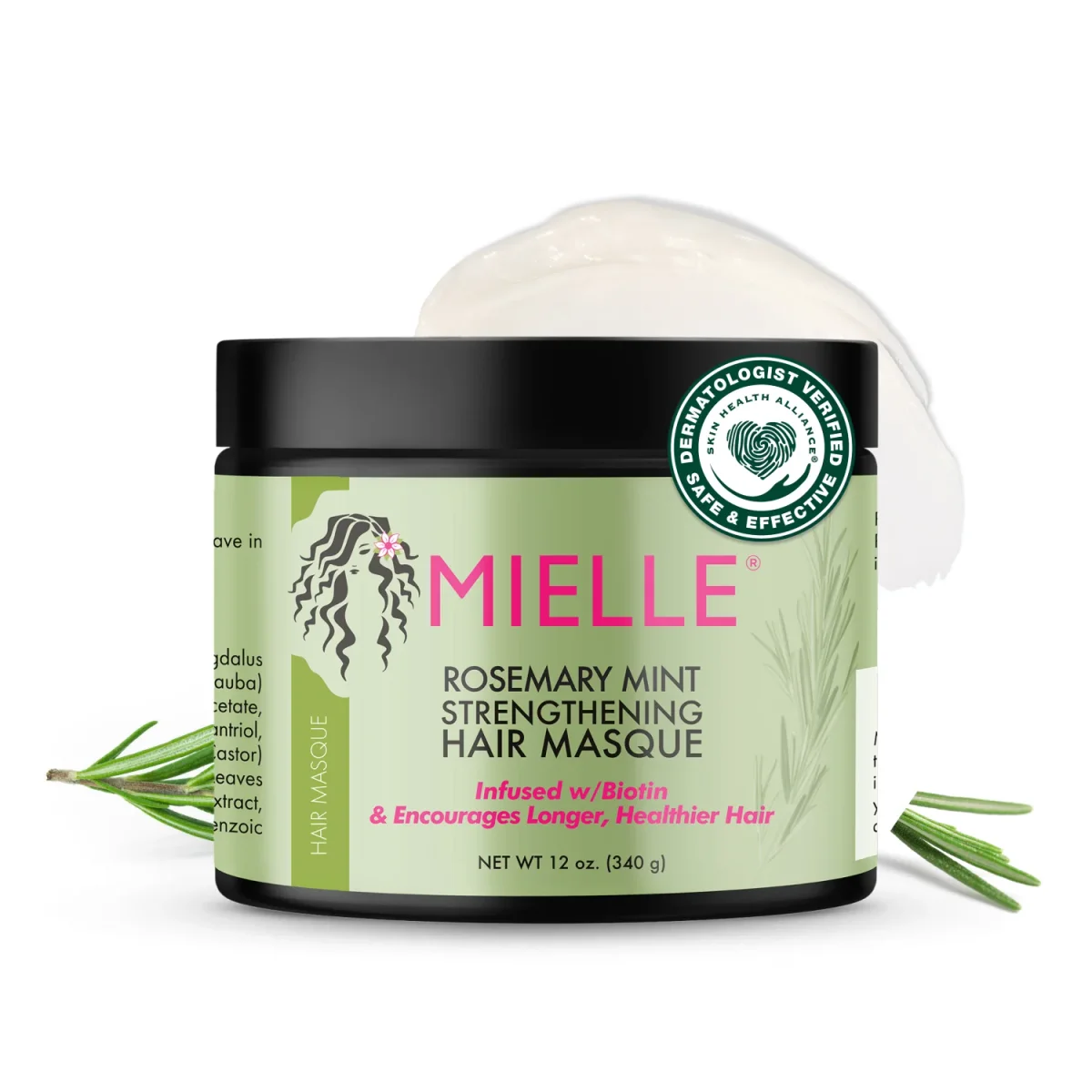 Rosemary Mint Strengthening Hair Masque by Mielle Organics