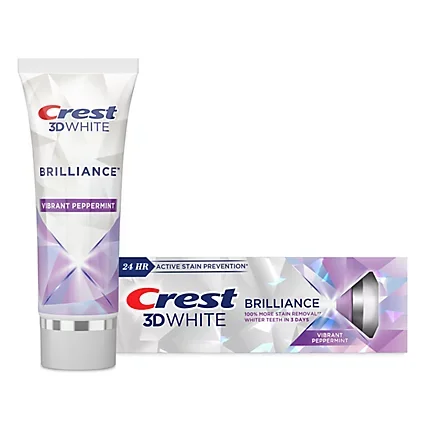 3D White Brilliance Vibrant Peppermint Toothpaste by Crest