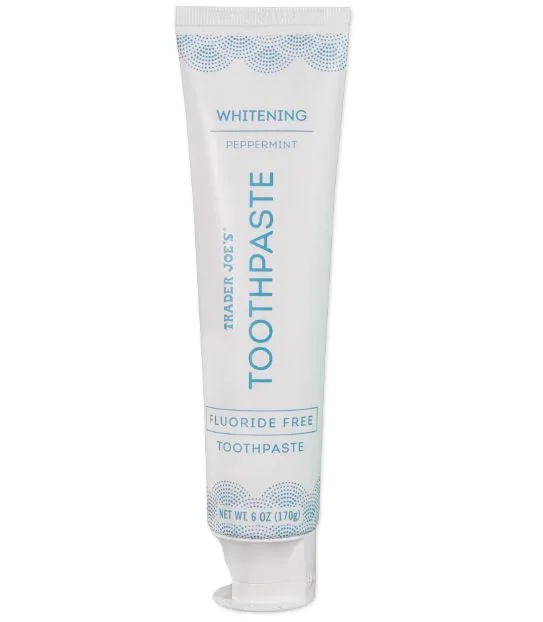 Whitening Peppermint Fluoride Free Toothpaste by Trader Joe's