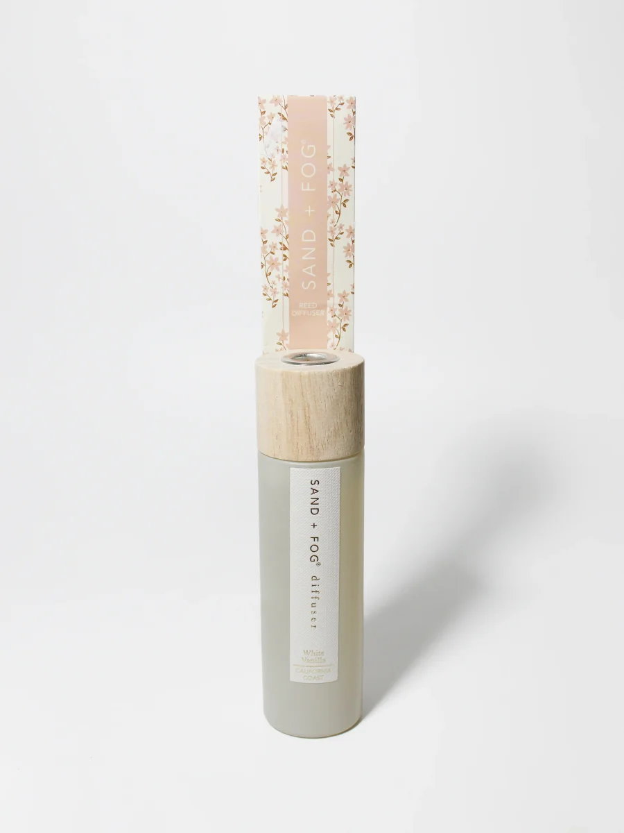 White Vanilla Reed Diffuser by Sand + Fog