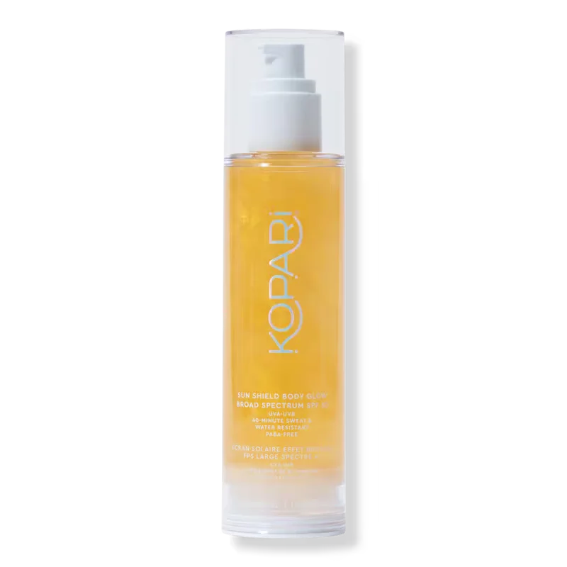 Gold Sun Shield Body Glow Sunscreen SPF 50 by Kopari Beauty